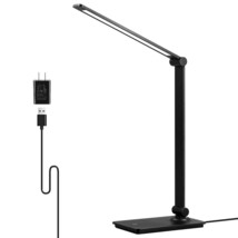 Led Desk Lamp, 3 Levels Brightness Dimmable Touch Foldable Reading Lamp With Adj - £24.05 GBP