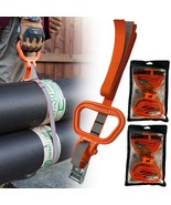 Orange Reflective Cambuckle + Handle Moving Cargo Car Truck Tie Down Str... - $67.99