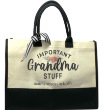 Large Grandma Gift Tote Bag Important Grandma Tote Nana Gigi Grandmother Gift image 6