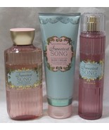 Bath &amp; Body Works Wash Cream Fragrance Mist Set Lot of 3 SWEETEST SONG - $983.58 MXN