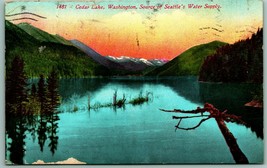 Cedar Lake Reservoir Water Supply For Seattle Washington WA 1910 DB Postcard I9 - £3.01 GBP