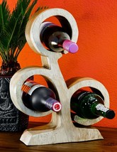 Wine Rack Wood Bottles Solid Table Decoration Acacia Tree Bottle Holder ... - $64.78
