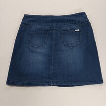 S.C. & Co. Denim Skort Women’s Blue Pull-On Stretch Mini Skirt Size Large image 2