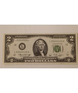 US Two Dollar Note Series 1976 Green Seal $2 Bill Uncirculated Condition - £15.45 GBP