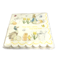 20 Peter Rabbit Paper Napkins Beatrix Potter Crafting Pastels Yellow Str... - $10.27