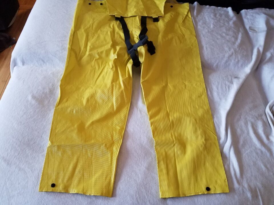 WEB TEX ONGUARD YELLOW EXTRA EXTRA LARGE XXL 2XL RAIN WET SUIT BOTTOMS P... - $13.92