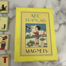 Cavallini Vintage ABC Francais Magnets Alphabet Letters Learning Retro P... - €21,61 EUR