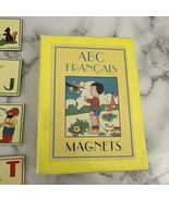 Cavallini Vintage ABC Francais Magnets Alphabet Letters Learning Retro P... - €21,69 EUR