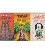 Clarion 1, 2 &amp; 3 1st printings 1970s SF Writers' Workshop stories - $40.00