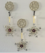 (3) EvergrChristmas Ornament STAR GOLD 8&quot; CAPIZ SEASHELL Ribbon Hanging-... - $7.49