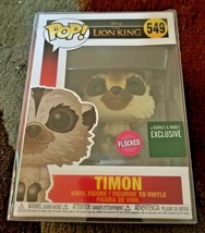 Funko POP! Lion King Flocked Timon #549 Barnes &amp; Noble Exclusive w/ Protector - £13.32 GBP