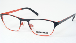 Backstage BAC90073 Farben 1 Schwarz/Orangerot Brille Brillengestell 48-1... - $65.89