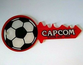 Flipper Football Pinball Machine Plastic Keychain Original 1996 UNUSED Red - £11.40 GBP