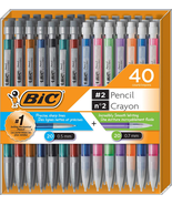Bic Mechanical Pencil #2 EXTRA SMOOTH, Variety Bulk Pack of 40, 20 0.5Mm... - £18.84 GBP