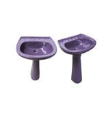 Mexican Talavera Pedestal Sink Handcrafted Ceramic - Purple2 - - €516,02 EUR