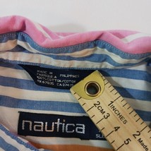 Nautica Men's Multicolor Stripes Cotton Button-Down Collar Shirt Short Sleeve M image 4