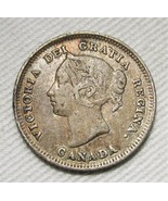 1880-H Canada Silver 5 Cents F3 .925 Fine Silver .0346oz CHF Details Coi... - £20.49 GBP