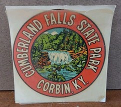 Cumberland Falls State Park Corbin Kentucky Vintage Iron On 4&#39;&#39; Round - £13.15 GBP
