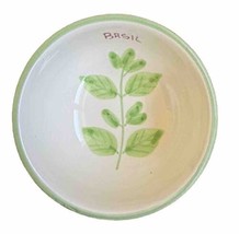 Williams Sonoma Small Herb Bowls Basil 2PC Ceramic Made in Italy - £19.97 GBP