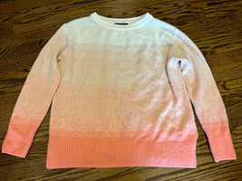 Banana Republic Factory Women’s Crewneck Pink Ombre Sweater Size Small - £19.54 GBP