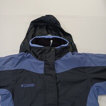 Columbia XL7596  Women's M Black/Blue Interchange Full Zip Hidden Hoodie Jacket image 11