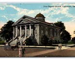 First Baptist Church Claremore Oklahoma OK DB Postcard V14 - $3.91