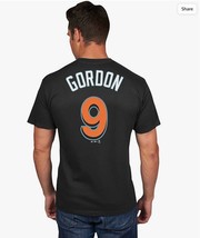 Majestic Hombre Miami Marlins Dee Gordon #9 Camiseta Manga Corta ,Negro, Pequeño - £14.34 GBP