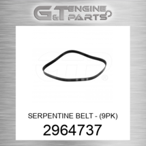 2964737 Serpentine Belt - (9PK) Fits Caterpillar (New Aftermarket) - £15.54 GBP
