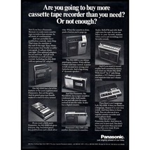 1971 Panasonic Portable Tape Deck Cassette Vintage Print Ad 70s Tech Wall Art - £8.20 GBP