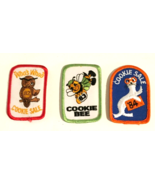 vintage 80&#39;s Girl Scouts patches cookie sales lot of 3 1982,1983 &amp;1984 - £5.85 GBP