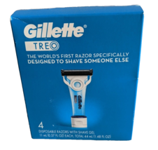 Gillette TREO 4 Disposable Razors with Shave Gel, 1.48 fl oz - $9.99