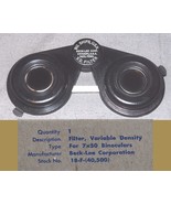 NIB! WWII US NAVY Binocular EYE-CUPS WITH INOPERATIVE! Polaroid Filters ... - $564.31 MXN
