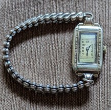 Elgin 10k Gold Filled Deco Nouveau Watch w/ La Petite Sterling 10K GF bracelet - £46.38 GBP
