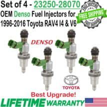 Genuine Denso 4Pcs Best Upgrade Fuel Injectors For 2004-2012 Toyota RAV4 3.5L V6 - £101.78 GBP