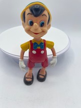 Vintage Walt Disney Productions Pinocchio Doll Jointed PVC Figure 1960s-... - $9.49