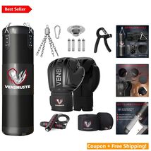 Professional 4FT Punching Bag Set - Includes 12OZ Gloves &amp; Complete Trai... - $71.23