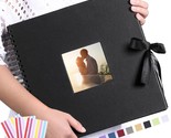 Scrapbook Photo Album With Corner Stickers 12X12 Inches Diy With Cover P... - $43.69