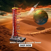 Saturn-V Launch Umbilical Tower Building Blocks Apollo Launch Pad Bricks Toy Set - £294.26 GBP