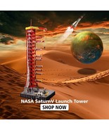 Saturn-V Launch Umbilical Tower Building Blocks Apollo Launch Pad Bricks... - £293.34 GBP