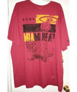 NBA MIAMI HEAT ZIPWAY BIG &amp; TALL MEN&#39;S RED COTTON T-SHIRT NEW - £11.02 GBP