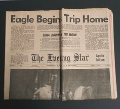 The Evening Star Apollo Washington DC July 21, 1969 Newspaper 20 pgs Sec... - £14.06 GBP