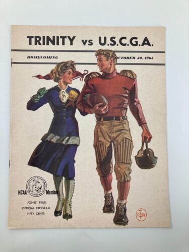 October 30 1965 NCAA Football Trinity vs U.S.C.G.A. Homecoming Official ... - $28.47