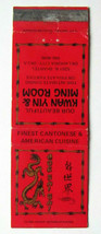 Hoe Sai Gai Chinese Restaurant - Oklahoma City, OK 20 Strike Matchbook Cover - £1.36 GBP