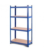 Adjustable Heavy Duty 4 Level Garage Tool Shelf Storage-Blue - Color: Blue - £92.49 GBP