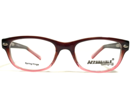 Affordable Designs Eyeglasses Frames BRONX BROWN ROSE Cat Eye Full Rim 46-18-130 - £42.06 GBP