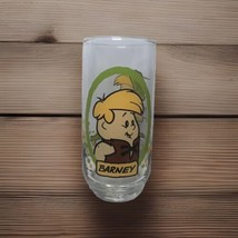 Pizza Hut The Flintstone Kids Drinking Glass Barney Rubble 1986 Vintage Promo - £7.53 GBP