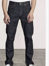 RVCA Daggers Denim Slim Straight Fit Mens Pants Size 38. Color DKI - €110,41 EUR