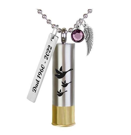 Shotgun Shell Duck Pendant Urn - Love Charms™ Option - $29.95