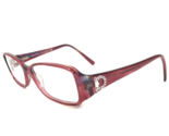 Salvatore Ferragamo Eyeglasses Frames 2591-B 453 Clear Red Silver Logo 5... - $65.36