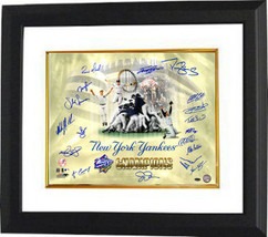 New York Yankees signed 16x20 Photo Custom Framed 1998 World Series Cham... - $275.00